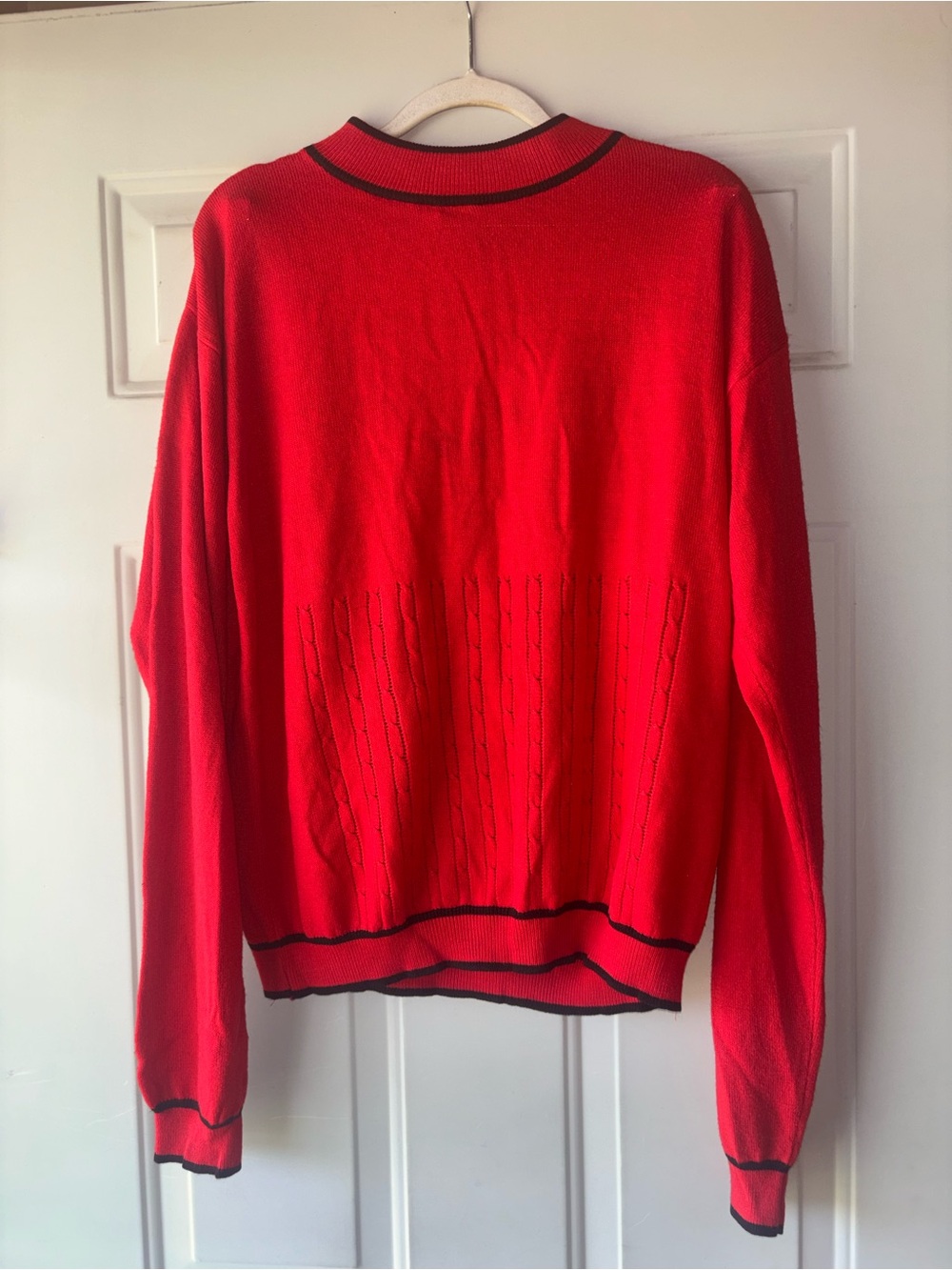 Alexis Reed vintage red/black sweater size XL